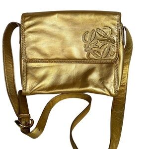 Gold Lambskin Loewe